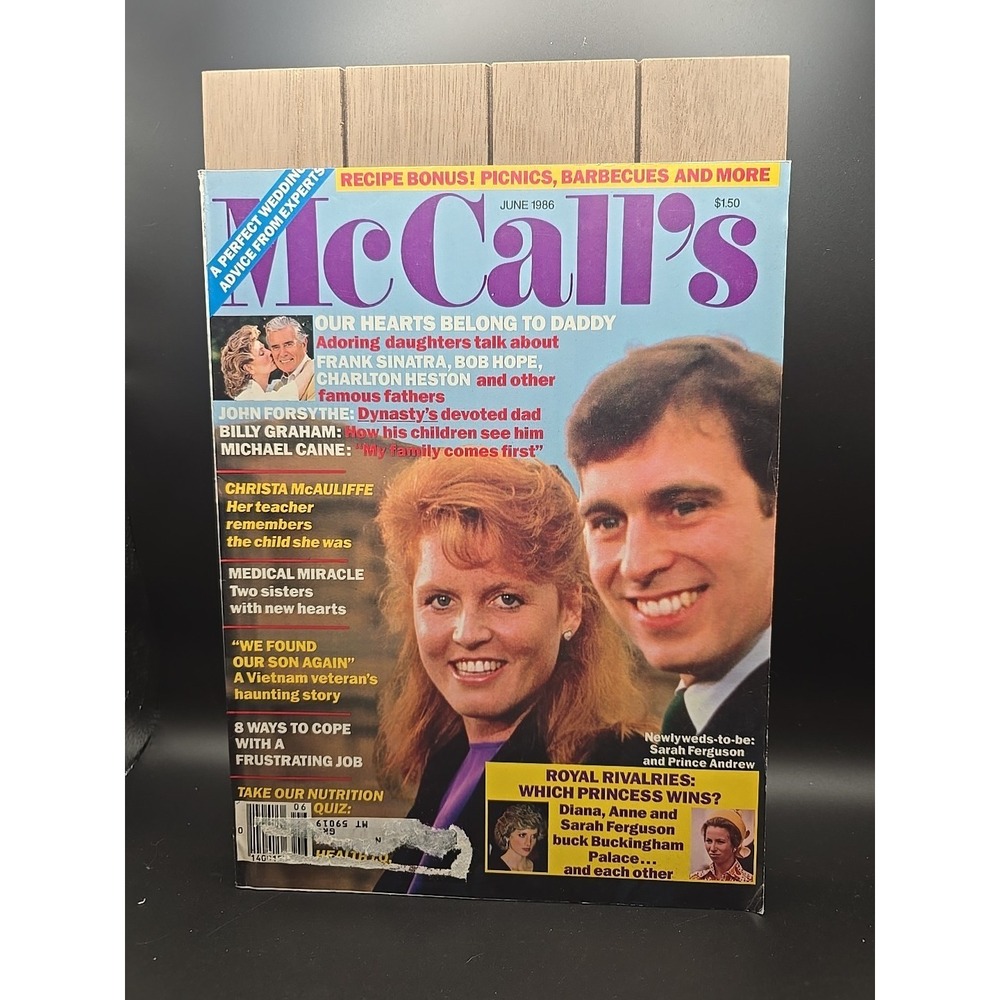 McCall's Magazine June‎ 1986 Prince Andrew, Sarah Ferguson, Sinatra, Bob Hope